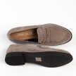 Szare zamszowe loafersy, mokasyny damskie La.Fi 016G-SU