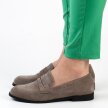 Szare zamszowe loafersy, mokasyny damskie La.Fi 016G-SU