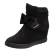 Czarne botki damskie, sneakersy Filippo 367/17