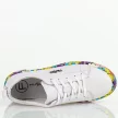 Białe skórzane sneakersy damskie na platformie Filippo Dp6048/25
