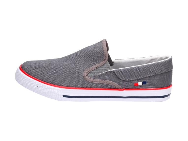 Slip On Szare tenisówki buty męskie Wishot 114