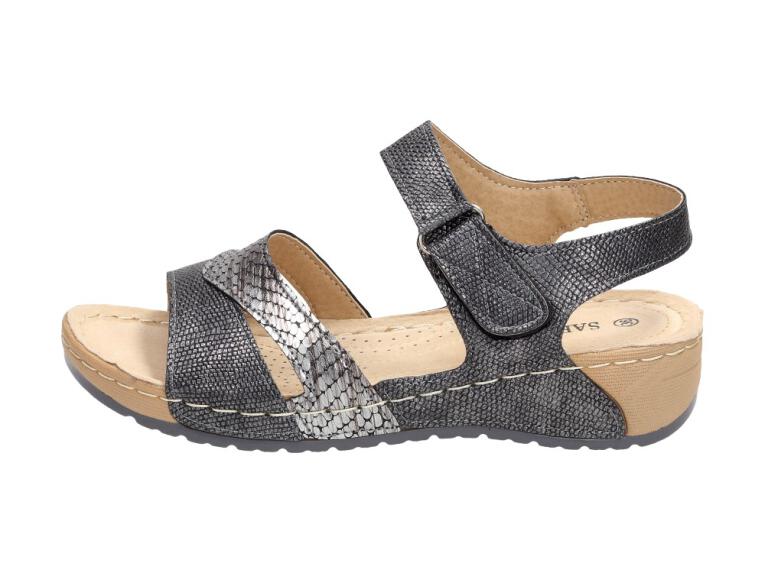 Srebrne sandały buty damskie SABATINA 14207 19