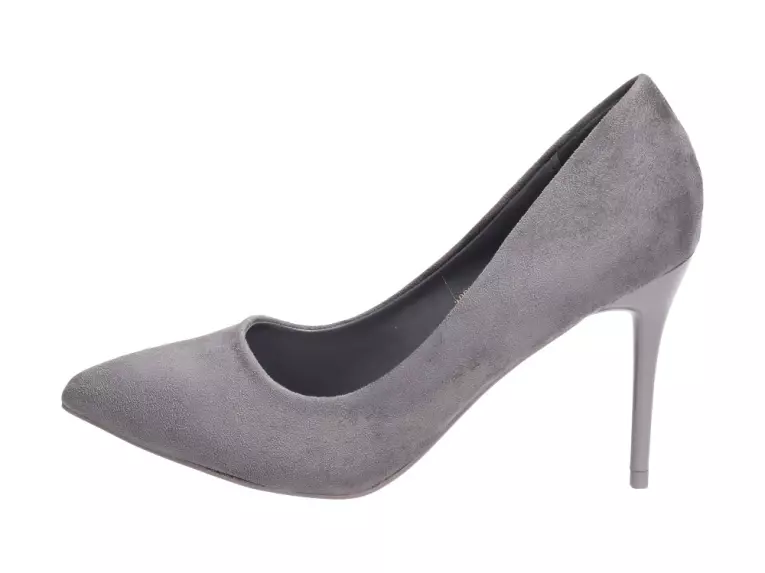 Szare szpilki, czółenka zamszowe Vices 1029a-6