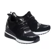 Czarne sneakersy półbuty damskie VINCEZA 10678