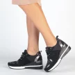 Czarne sneakersy półbuty damskie VINCEZA 10678