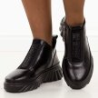 Czarne skórzane botki damskie Filippo Dbt7426/25