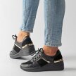 Sneakersy damskie S.BARSKI 21132 BK/BK SKÓRA