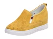 Żółte sneakersy damskie FILIPPO DP1356 SKÓRA