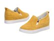 Żółte sneakersy damskie FILIPPO DP1356 SKÓRA