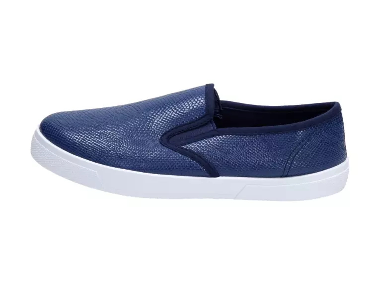 Slip On Granatowe tenisówki damskie Wishot 123