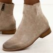 Khaki zamszowe botki damskie Vinceza 39961
