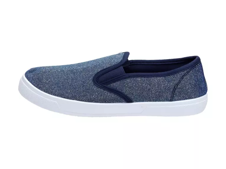 Slip On Granatowe tenisówki damskie Wishot 124