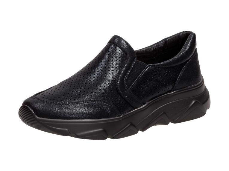 Czarne sneakersy damskie, półbuty JEZZI 2061-3