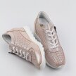 Różowe skórzane półbuty damskie, sneakersy T.SOKOLSKI 455