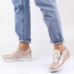 Różowe skórzane półbuty damskie, sneakersy T.SOKOLSKI 455