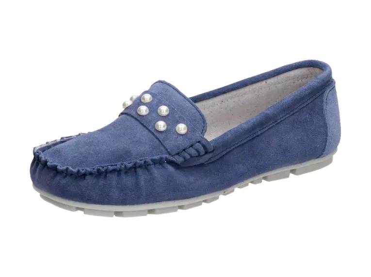 Niebieskie mokasyny damskie Filippo Dp649