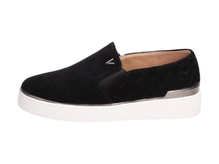 Slip On Czarne Buty damskie trampki Vices 7103
