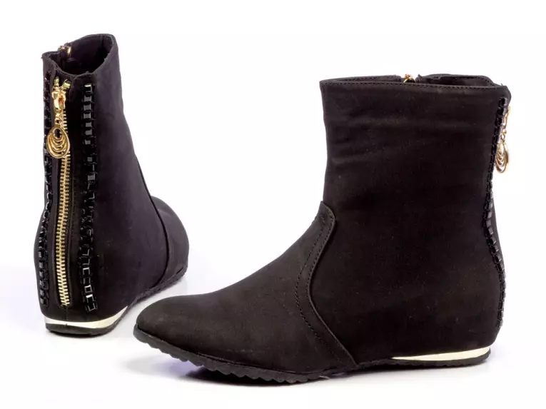 -60% Markowe czarne botki Badoxx, kozaki wz186