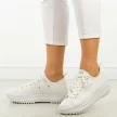Białe sportowe buty damskie na platformie Lee Cooper 3465