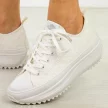 Białe sportowe buty damskie na platformie Lee Cooper 3465