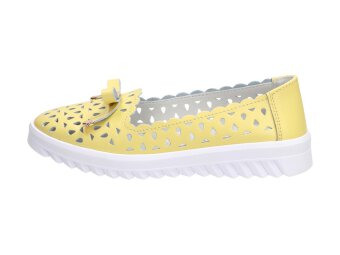 Żółte półbuty damskie S.BARSKI 71515