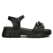 Czarne skórzane sandały damskie na platformie FILIPPO DS4614/23