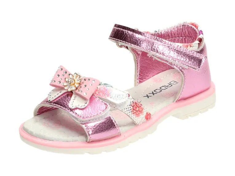 Różowe sandałki, buty dziecięce Badoxx 498