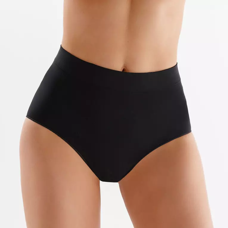 Bezszwowe majtki z wysokim stanem Gabriella Midi Briefs nero