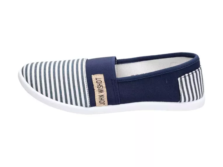 Granatowe tenisówki damskie Wishot 133 Slip On