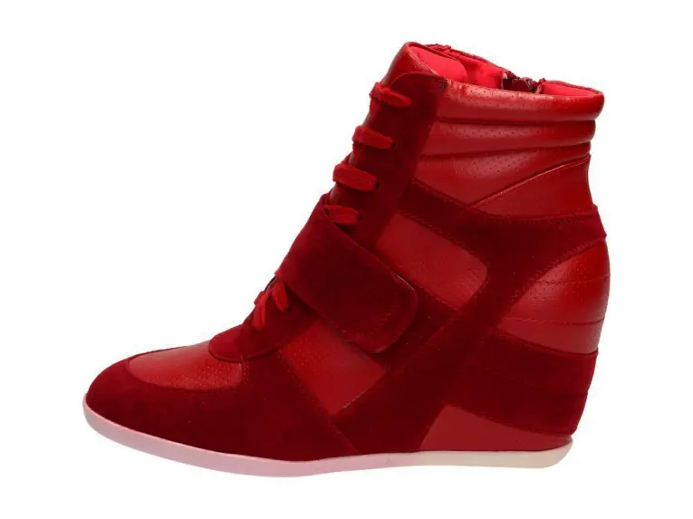 Czerwone sneakersy, buty damskie 8070-1b