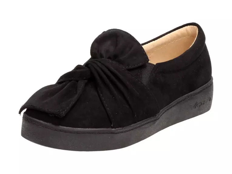 Slip On Czarne buty damskie Vices 7115-1