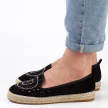 Czarne espadyle damskie S.BARSKI 33150