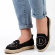 Czarne espadyle damskie S.BARSKI 33150