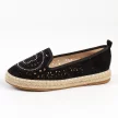 Czarne espadyle damskie S.BARSKI 33150