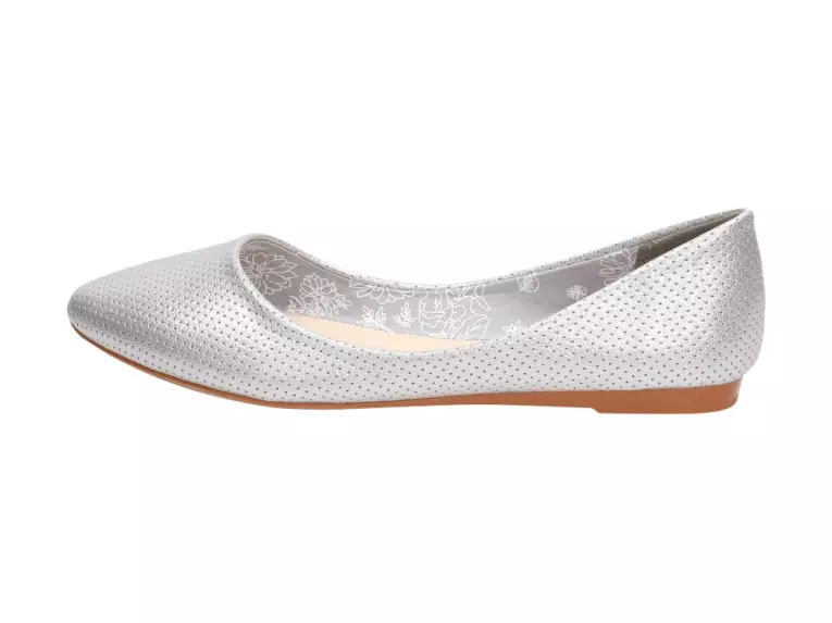 Srebrne baleriny damskie Sabatina Cc-001
