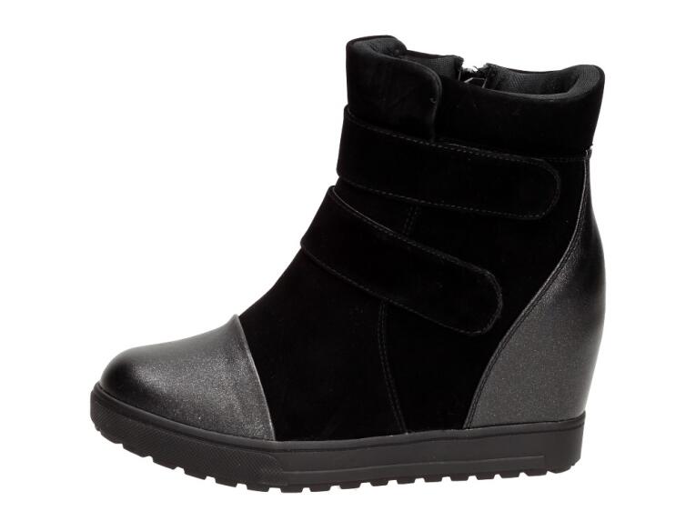 Wygodne botki damskie sneakersy J.Star J0106bk