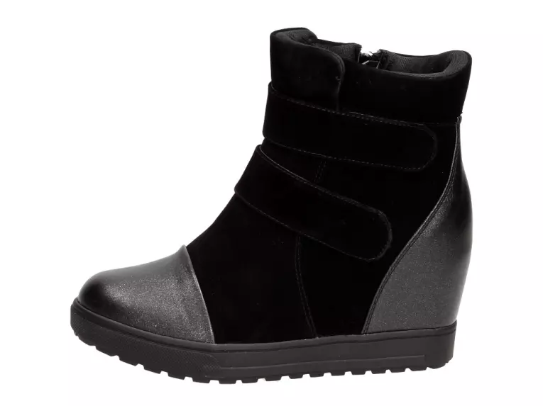 Wygodne botki damskie sneakersy J.Star J0106bk