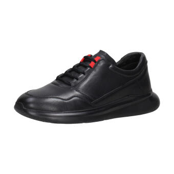Czarne skórzane sneakersy, półbuty męskie T.Sokolski 473