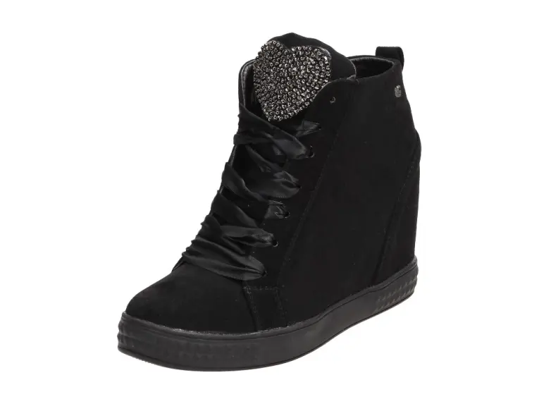 Czarne buty damskie, sneakersy Vices 7194-1
