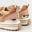 Różowe sneakersy damskie na platformie POTOCKI 12086