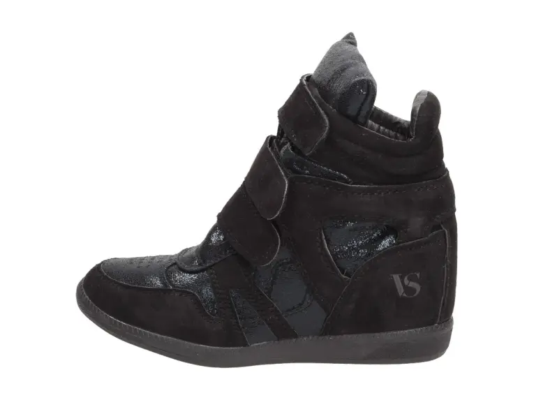 Czarne buty damskie, sneakersy Vices 1409-1