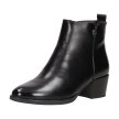 Czarne botki damskie na obcasie VINCEZA 10785 PU