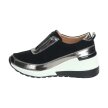 Sneakersy damskie S.BARSKI 94495 BK/WT SKÓRA