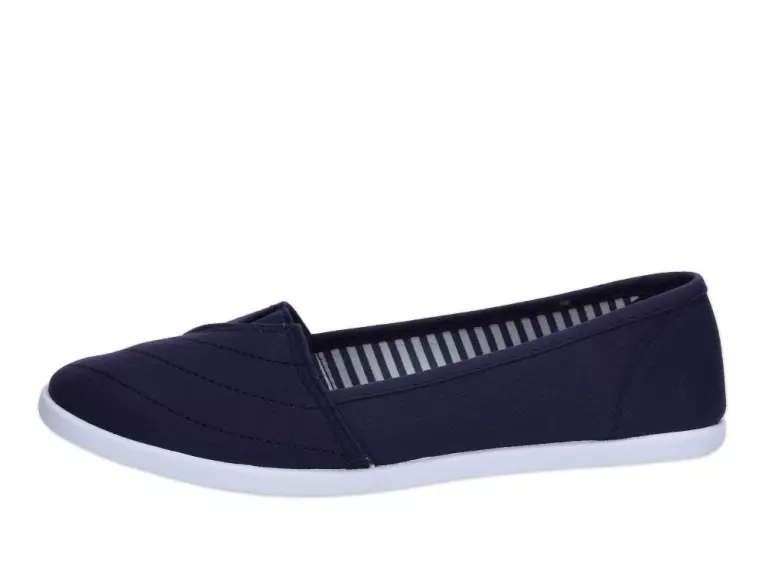 Slip On Granatowe tenisówki damskie Wishot 100