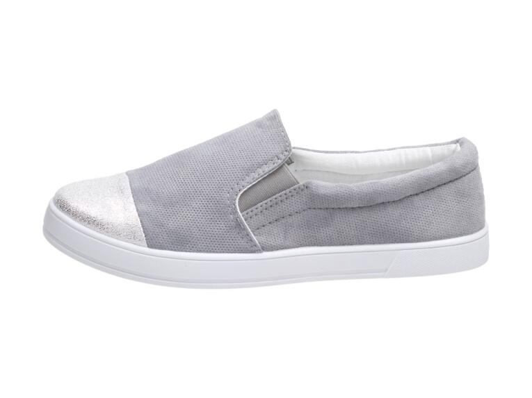 Slip On Szare tenisówki damskie Balada  B778-6