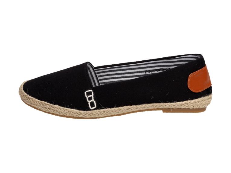 Czarne tenisówki damskie Vinceza 9401 Slip On