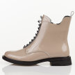 Beżowe skórzane botki damskie DiA 52-108