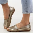 Srebrne skórzane sandały damskie Izzy 231