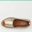Srebrne skórzane sandały damskie Izzy 231