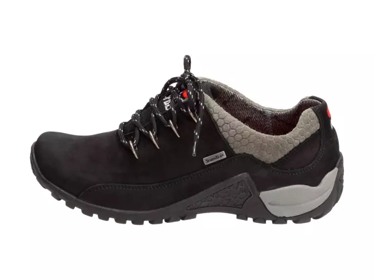 Czarne Polskie buty damskie Nik 128 Trekking